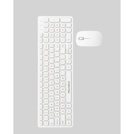 USB Alıcılı Kablosuz Klavye Mouse - Geniş Uyumluluk Sessiz Tuşlar
