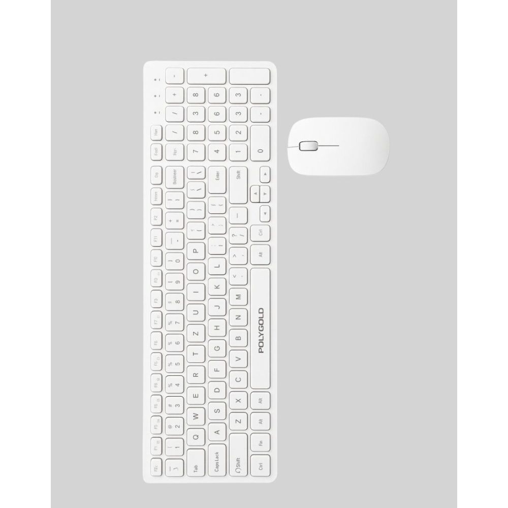 USB Alıcılı Kablosuz Klavye Mouse - Geniş Uyumluluk Sessiz Tuşlar