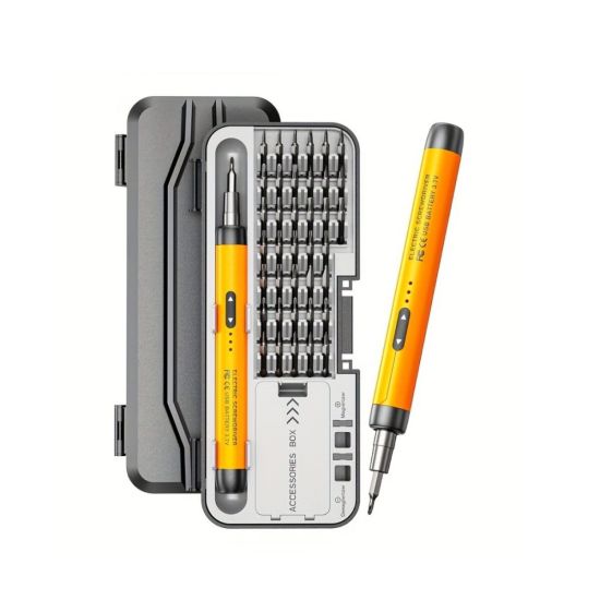 Kablosuz Alüminyum Gövdeli Elektrikli Tornavida 38 Uçlu Teknik Servis 