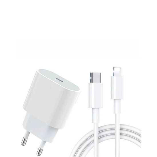 iPhone 14 13 12 11 SE XR XS Max Uyumlu 20W Şarj Cihazı Seti
