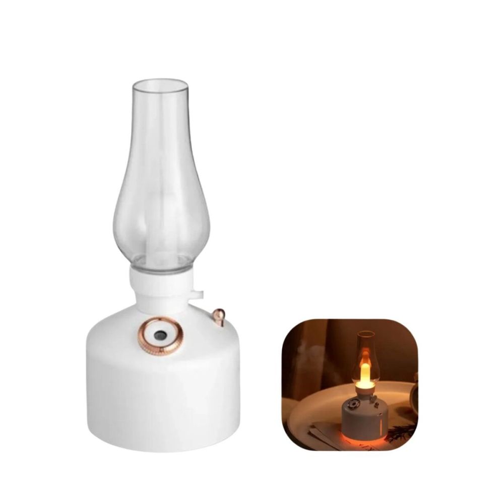 Retro Gaz Lambası Tasarımlı USB Şarjlı Aroma Difüzörü 280 ml Nano Mist