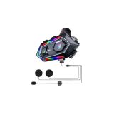 Yeni Nesil Bluetooth 5.3 Motosiklet Intercom RGB Işıklı 1000m Mesafeli