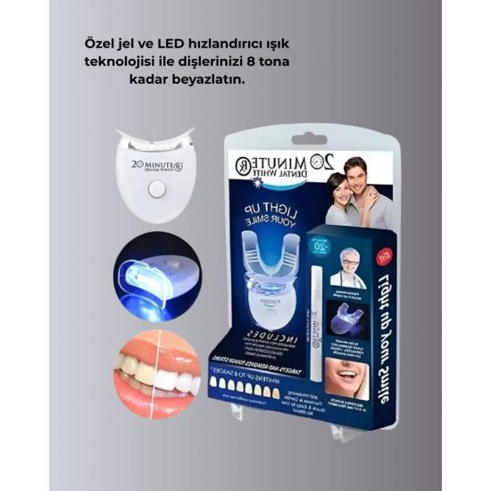 Beyazlatma Kalemli LED Diş Parlatma Seti