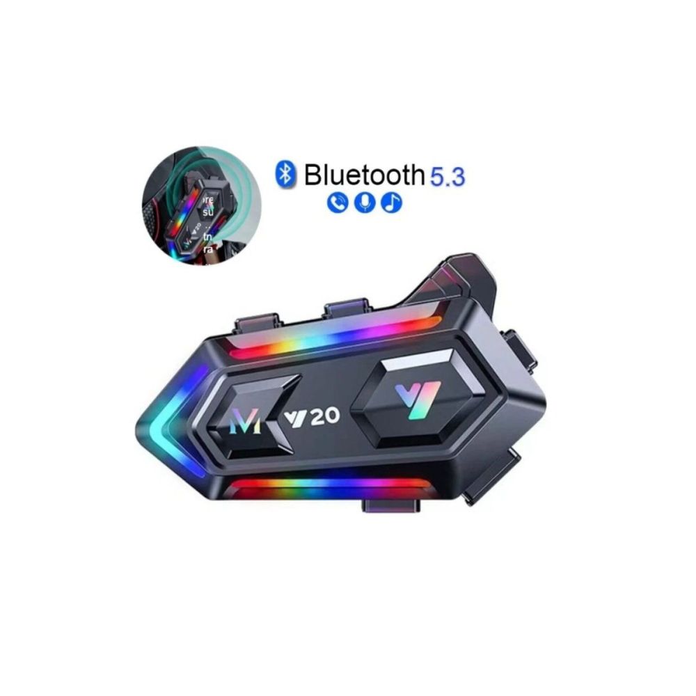 Bluetooth 5.3 Motosiklet Kask Intercom Gürültü Engelleyici Su Geçirmez