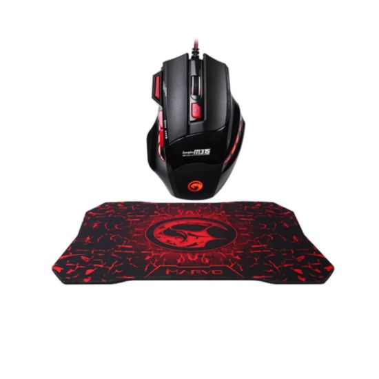 Işıklı Oyuncu Mouse ve Mousepad Seti Ergonomik Tasarım ve RGB Aydınlat