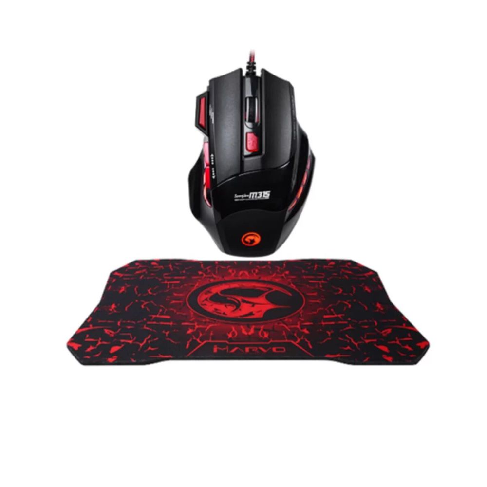 Gaming Mouse Mousepad Seti 3 DPI Ayarı ve LED Işıklı Ergonomik Yapı