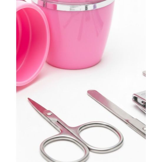 Tırnak Bakım Manikür Pedikür Seti 4 Parça Pembe Minimal ve Dayanıklı