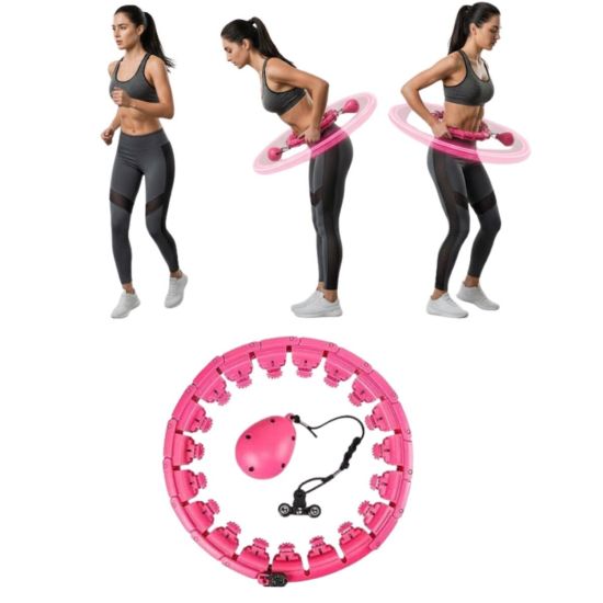 Masajlı Akıllı Hula Hoop Ayarlanabilir Fitness Çemberi