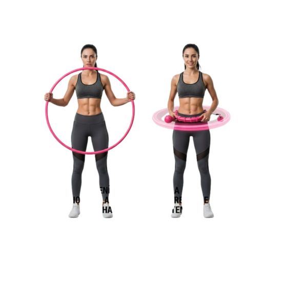 Evde Spor İçin Akıllı Hula Hoop Çemberi Bel İnceltici Mor