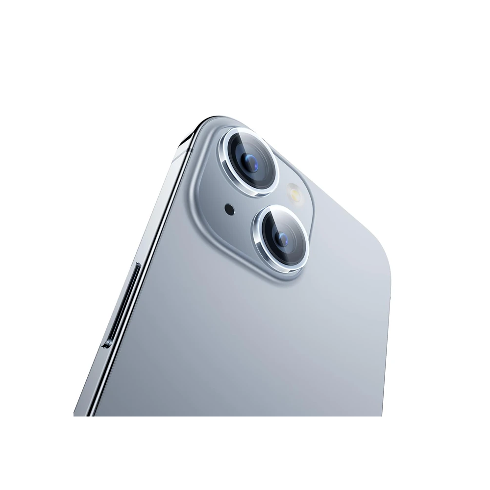 Baseus iPhone 15/15 Plus için Sapphire Serisi HD Cam Kamera Koruyucu