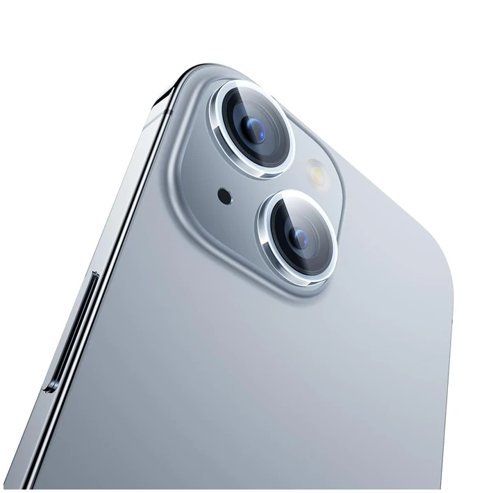 Baseus iPhone 15/15 Plus için Sapphire Serisi HD Cam Kamera Koruyucu