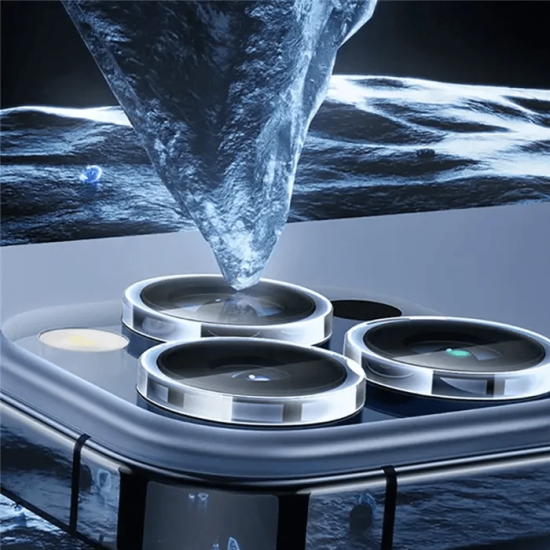 Baseus iPhone 15 Pro/15 Pro Max için Sapphire Serisi HD Cam Kamera Kor