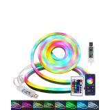 RGB Akıllı LED Neon Şerit Işık 3 Metre Uzaktan Kumandalı ve Telefon Ko