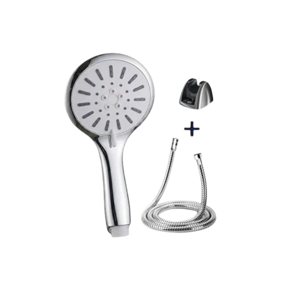 Duş Başlığı Seti Spiral Hortum Hareketli El Duşu Tutacağı Kirece Dayan