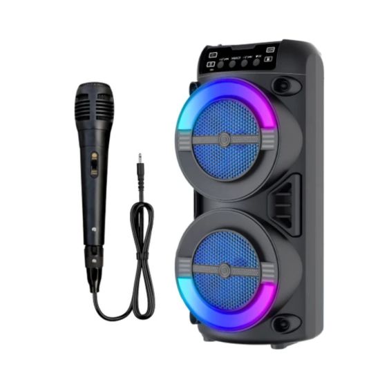 RGB Işıklı Bluetooth Hoparlör Kablosuz Taşınabilir Stereo Speaker