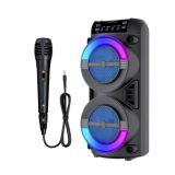 RGB Işıklı Bluetooth Hoparlör Kablosuz Taşınabilir Stereo Speaker