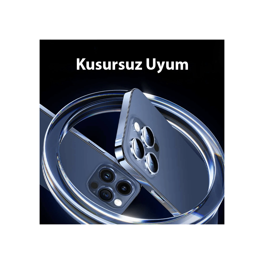 Baseus iPhone 15 Pro/15 Pro Max için Corning Serisi HD Cam Kamera Koru