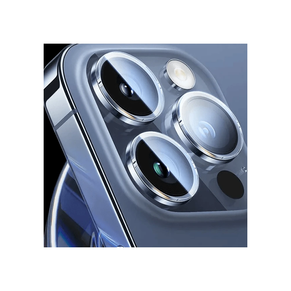 Baseus iPhone 15 Pro/15 Pro Max için Corning Serisi HD Cam Kamera Koru