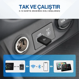 ALLY Kablosuz Car Play Adaptörü Apple Ve Android Cihazlar Için Wireles