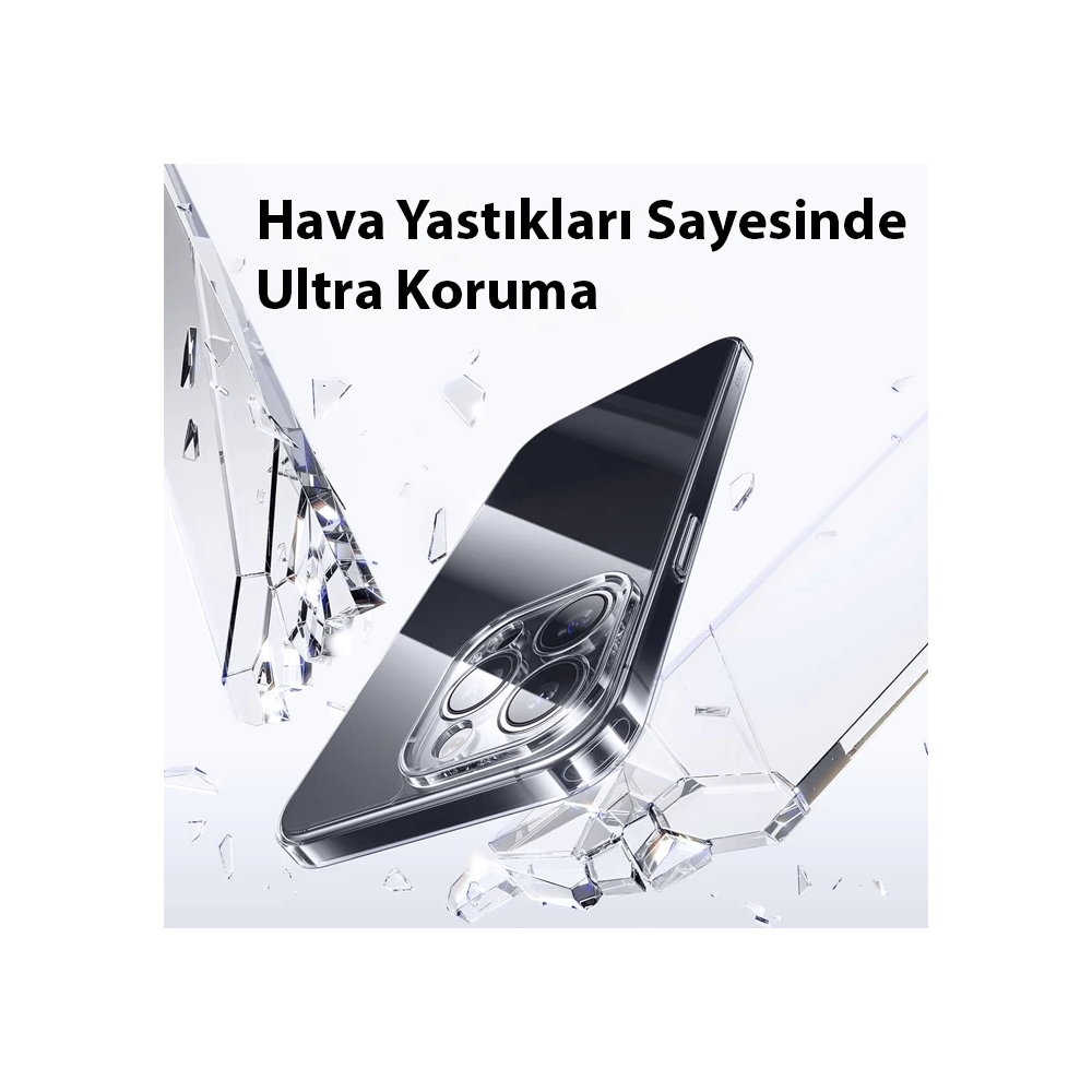 Baseus iPhone 15 Corning Serisi Silikon Kılıf + Tempered Ekran Koruyuc