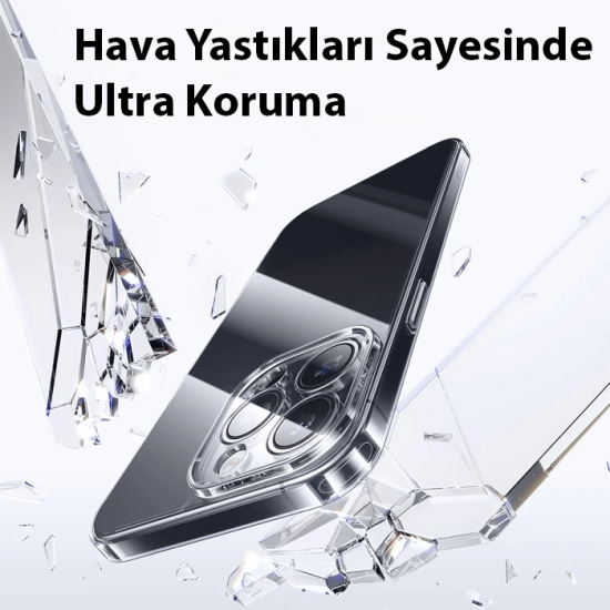 Baseus iPhone 15 Pro Corning Serisi Silikon Kılıf + Tempered Ekran Kor
