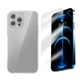 Baseus iPhone 15 Pro Max Corning Serisi Silikon Kılıf + Tempered Ekran