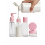 5 Parça Seyahat Boy Kozmetik Seti Şeffaf Düzenleyici
