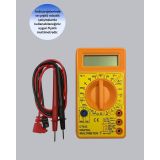 Dijital Multimetre Ölçü Aleti AC DC Ölçüm ve LCD Ekranlı