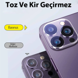 Baseus iPhone 15/15 Plus için Crystal Serisi HD Cam Kamera Koruyucu 2 