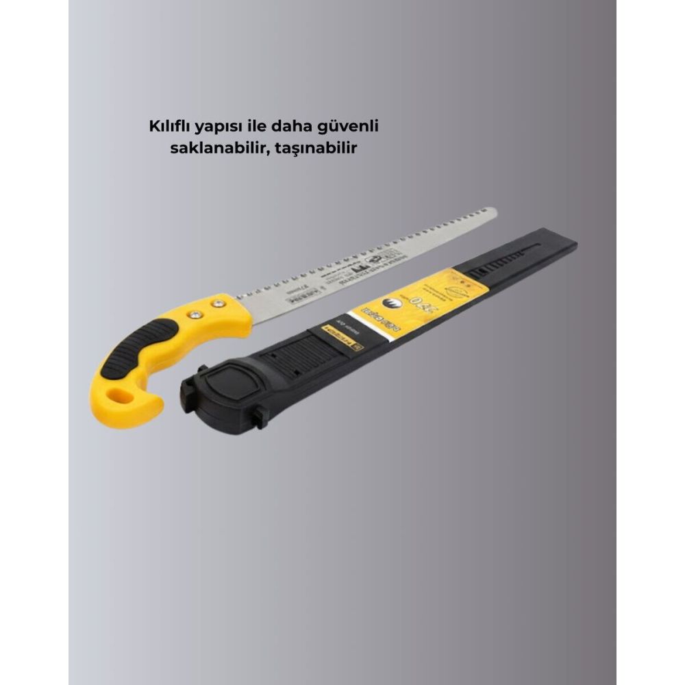 Kılıflı Budama Bahçe Testeresi 270 mm Düz Bıçaklı