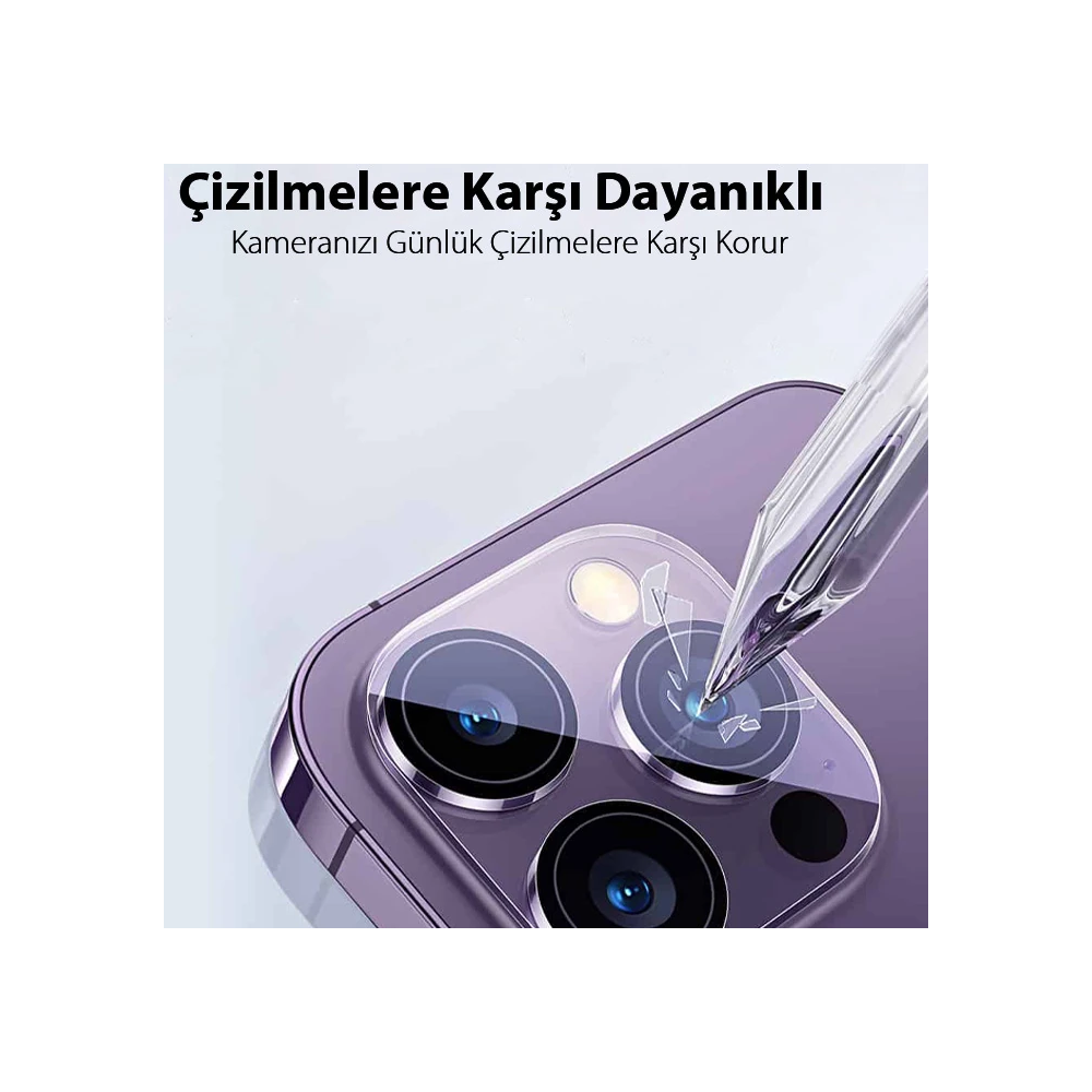 Baseus iPhone 15/15 Plus için Crystal Serisi HD Cam Kamera Koruyucu 2 