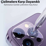 Baseus iPhone 15/15 Plus için Crystal Serisi HD Cam Kamera Koruyucu 2 