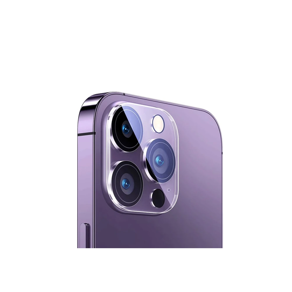 Baseus iPhone 15 Pro/15 Pro Max için Crystal Serisi HD Cam Kamera Koru