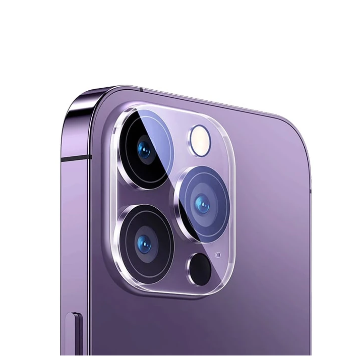 Baseus iPhone 15 Pro/15 Pro Max için Crystal Serisi HD Cam Kamera Koru
