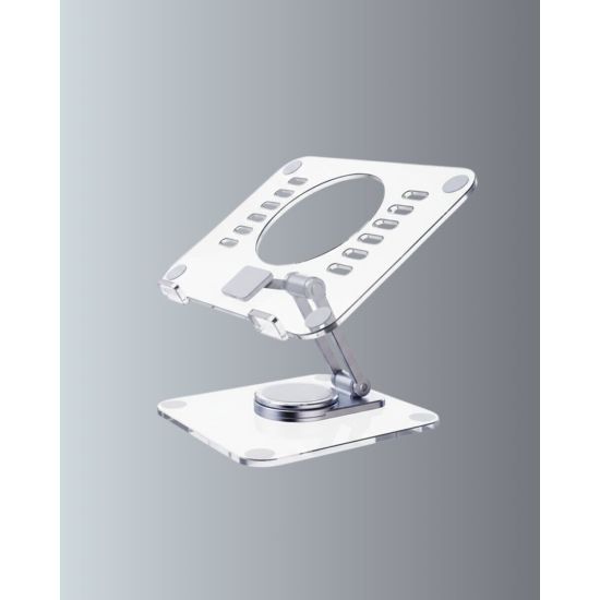Katlanabilir Tablet Standı Ayarlanabilir Kaymaz Şeffaf Tasarım