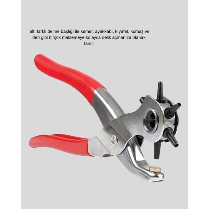 Çok Fonksiyonlu Delik Açma Pensesi 2mm–4.5mm Ayarlı Metal Gövdeli
