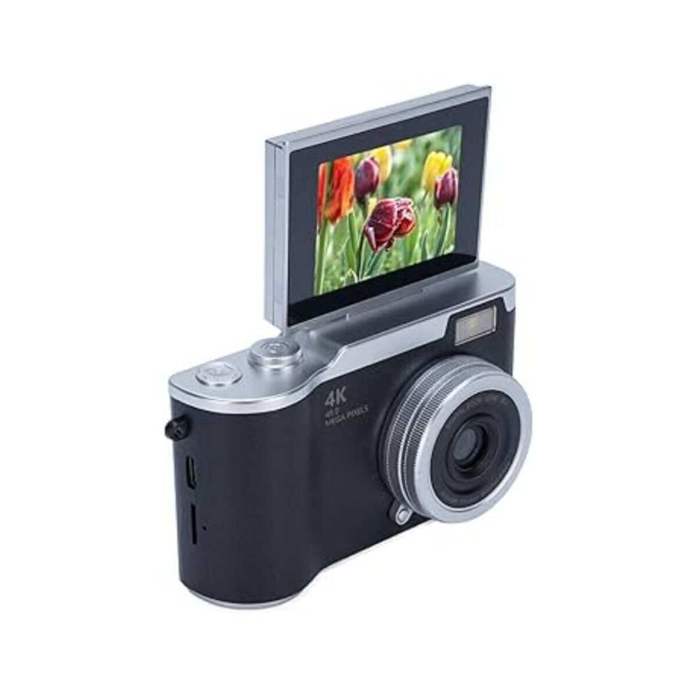 48 MP 4K Dijital Kamera 8X Zoom ve 180 Derece Ekran Yeni Başlayanlar İ