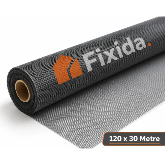 Fiberglass Sineklik Tülü / Teli 120 cm x 30 Metre – Dayanıklı ve Uzun Ömürlü