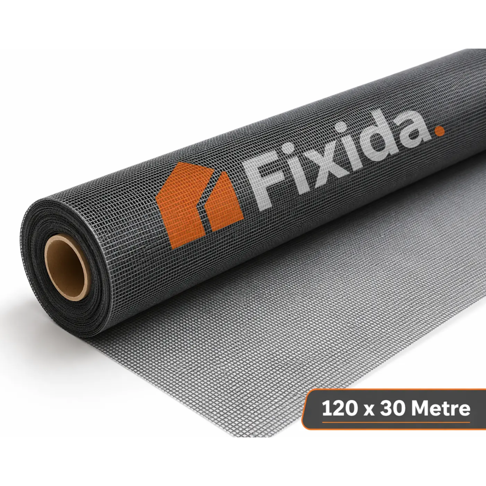 Fiberglass Sineklik Tülü / Teli 120 cm x 30 Metre – Dayanıklı ve Uzun Ömürlü