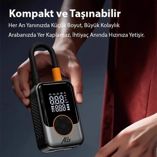 ALLY ST-221D Pro Akıllı Hava Kompresörü Araç kablosuz hava pompası