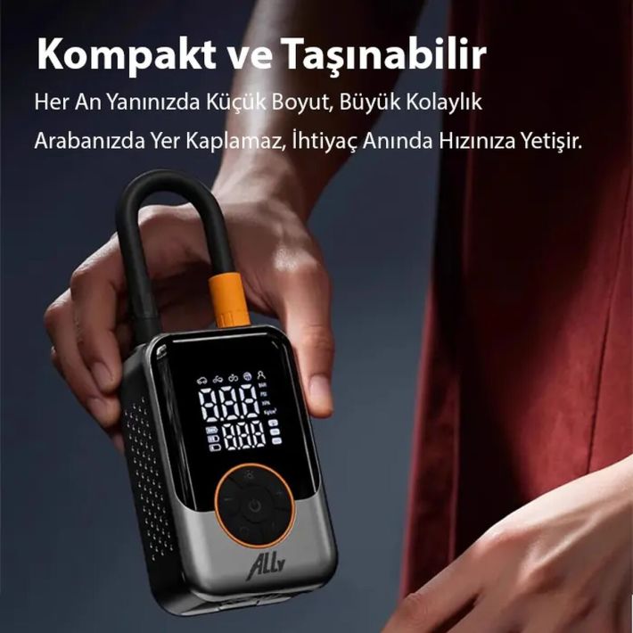 ALLY ST-221D Pro Akıllı Hava Kompresörü Araç kablosuz hava pompası