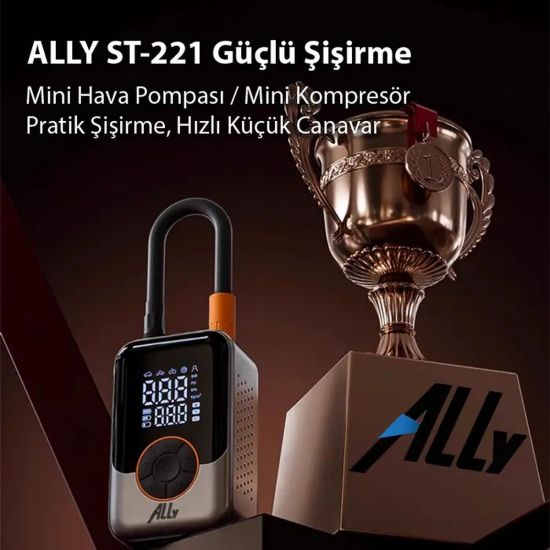 ALLY ST-221D Pro Akıllı Hava Kompresörü Araç kablosuz hava pompası