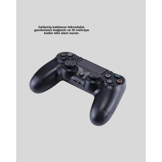 Şarjlı Kablosuz PS4 Oyun Kolu Titreşimli Hassas Kontrol