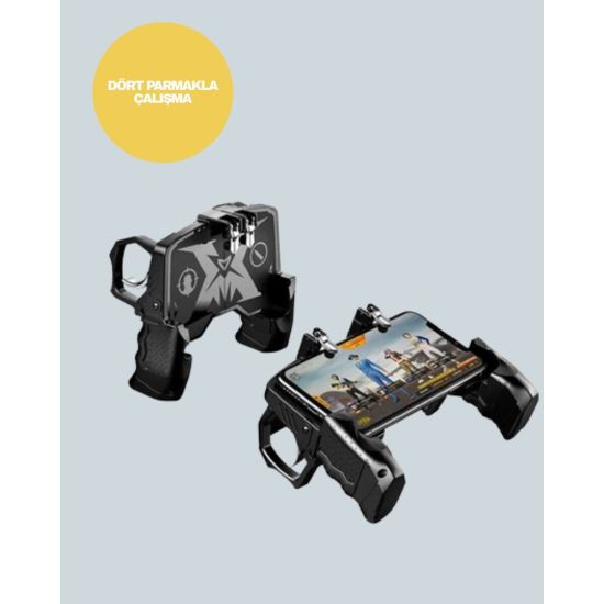 Mobil FPS Oyunlar İçin Dört Parmak Uyumlu Gamepad