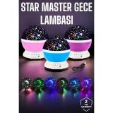 Yıldızlı Gökyüzü Projeksiyon Gece Lambası Hareketli Işık Şovu