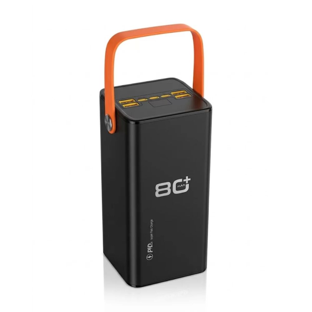 80000 mAh Taşınabilir Powerbank Süper Hızlı Şarj Çoklu Çıkış ve LED Gö