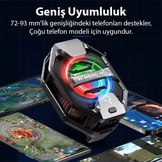MEMO DL20 AI Yarı İletken Dondurucu Arka Klipsli Soğutma Radyatörü IPh