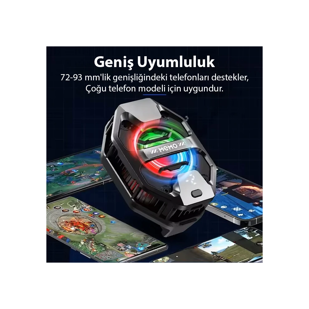 MEMO DL20 AI Yarı İletken Dondurucu Arka Klipsli Soğutma Radyatörü IPh