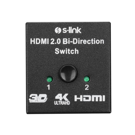 S-link SL-LU613 2 Port HDMI Çift Yönlü Switch ve Splitter