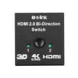 S-link SL-LU613 2 Port HDMI Çift Yönlü Switch ve Splitter